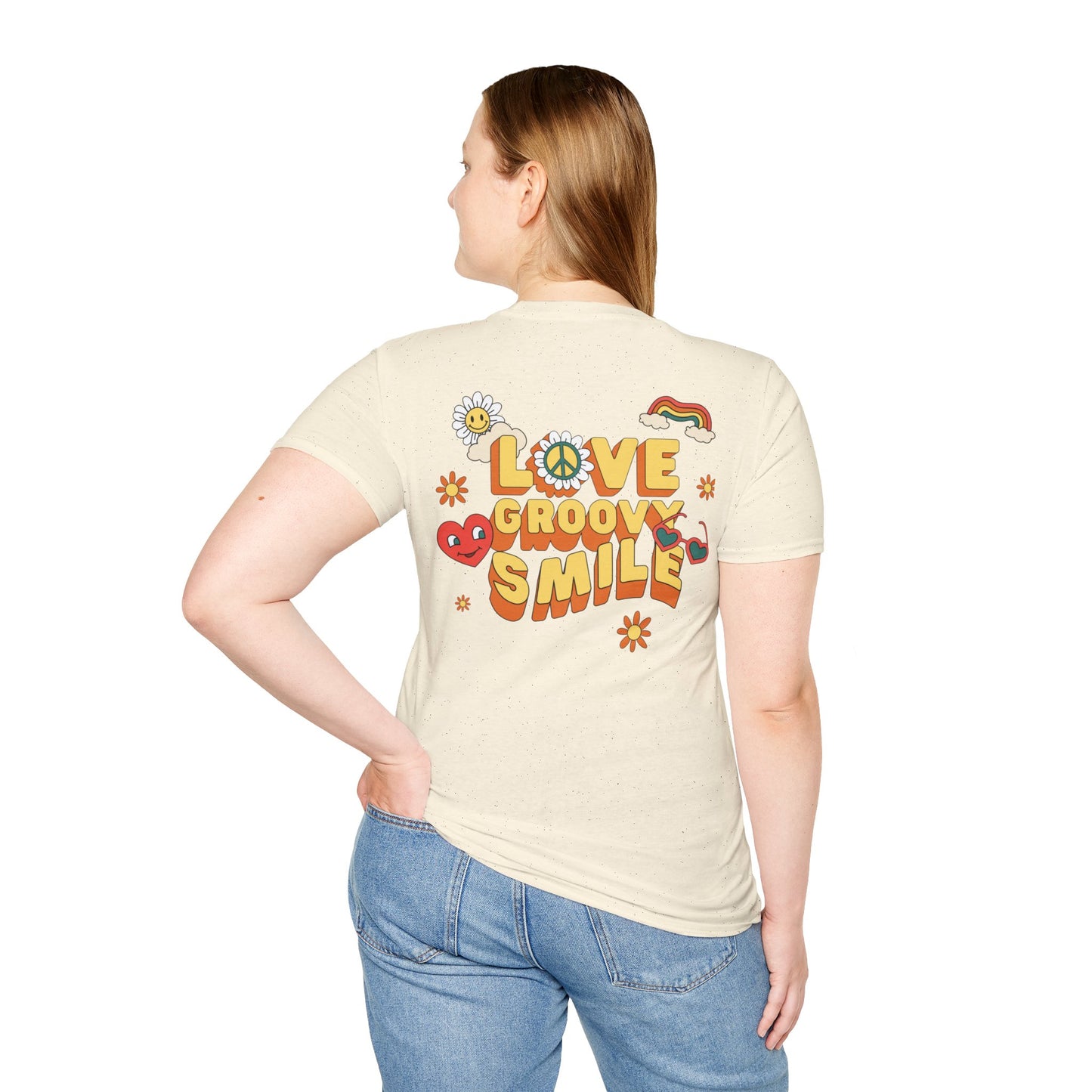 Love groovy smile T-shirt