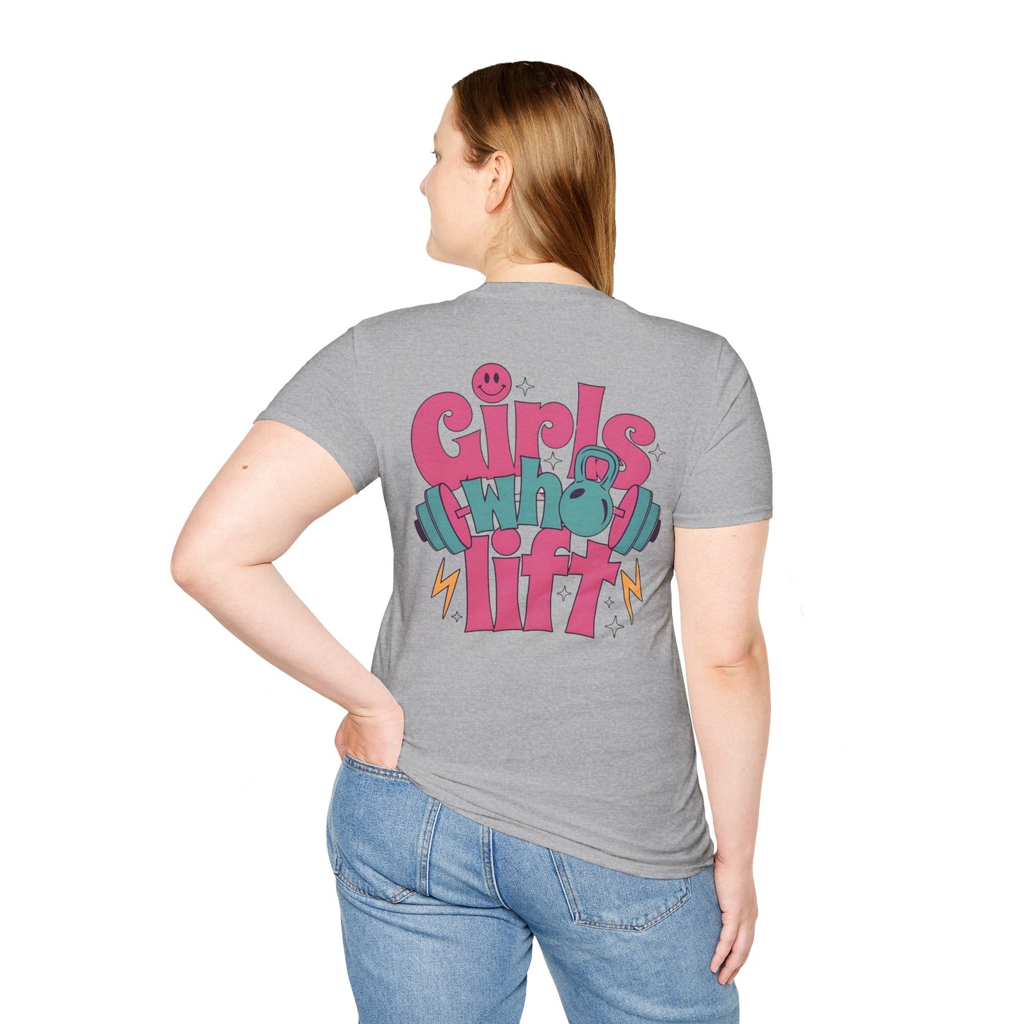 Girls who lift T-shirt