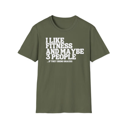 I like fitness and snacks T-shirt