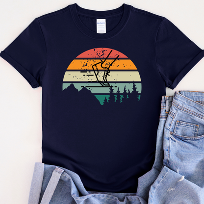 Sunset trail runner T-shirt