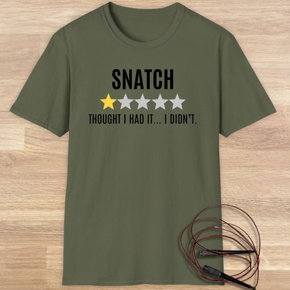 Snatch review T-shirt