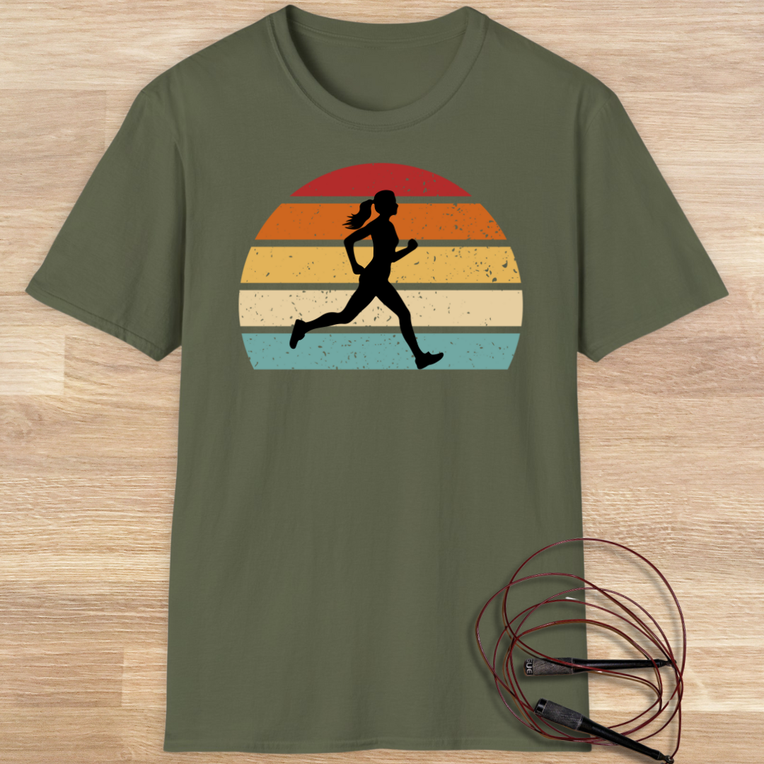 Sunset Runner kvinna T-shirt